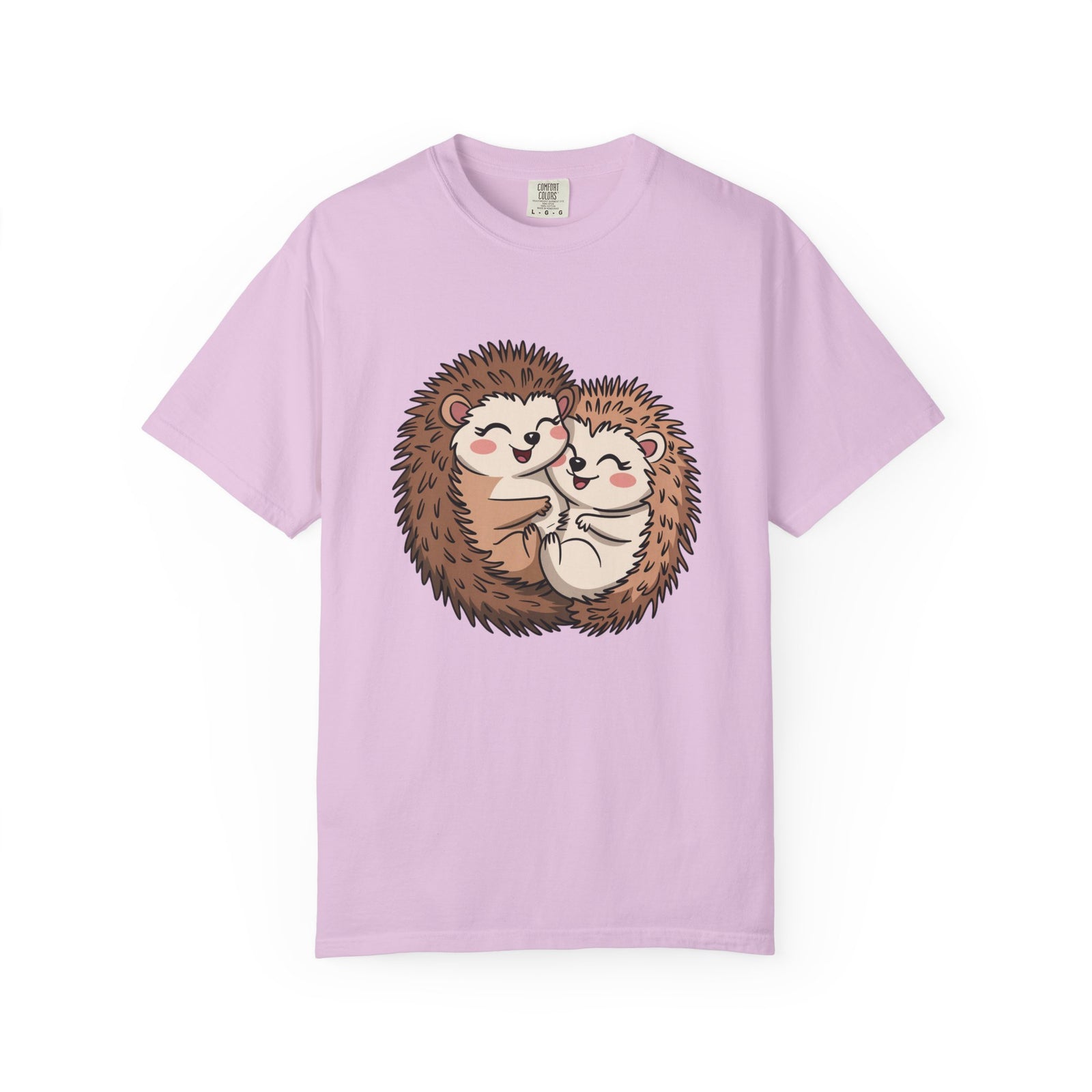 Hedgehog Hug Graphic T-Shirt Unisex Short Sleeve Tee - Sydney So Sweet