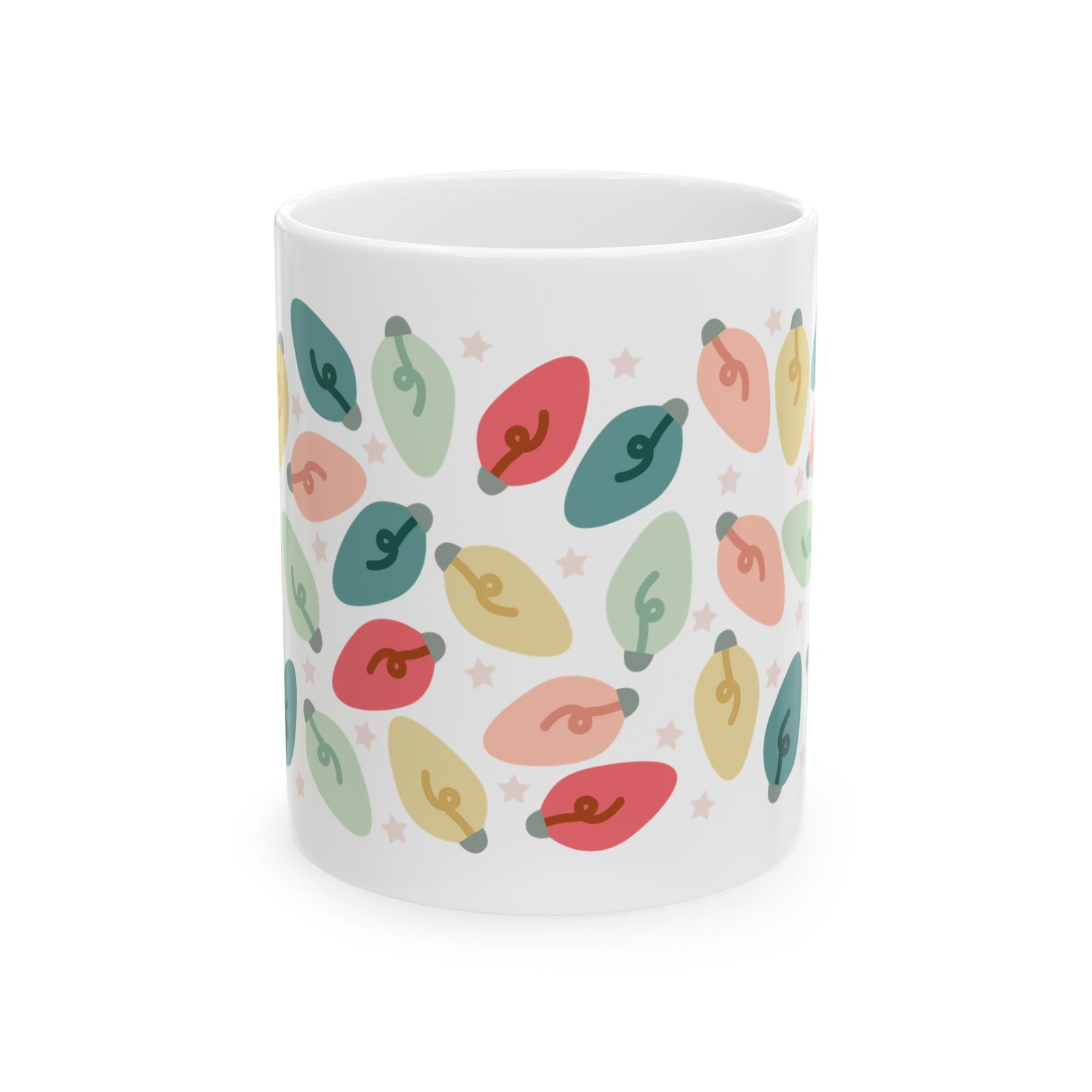 Bright Christmas Lights Ceramic Mug Coffee Cup (11oz & 15oz)