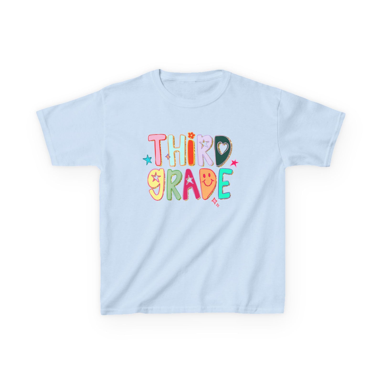 Third Grade Kids T-Shirt Cute & Colorful Back to School 3rd Grade Tee