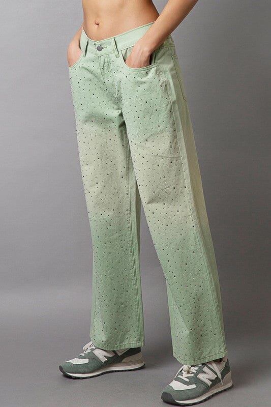 POL Embellishments Gradient Wide Leg Pants - Sydney So Sweet