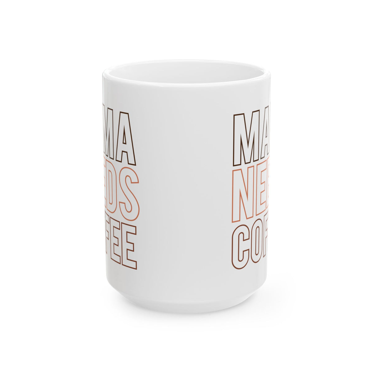 Mama Needs Coffee Cute Ceramic Mug Coffee Cup (11oz & 15oz)