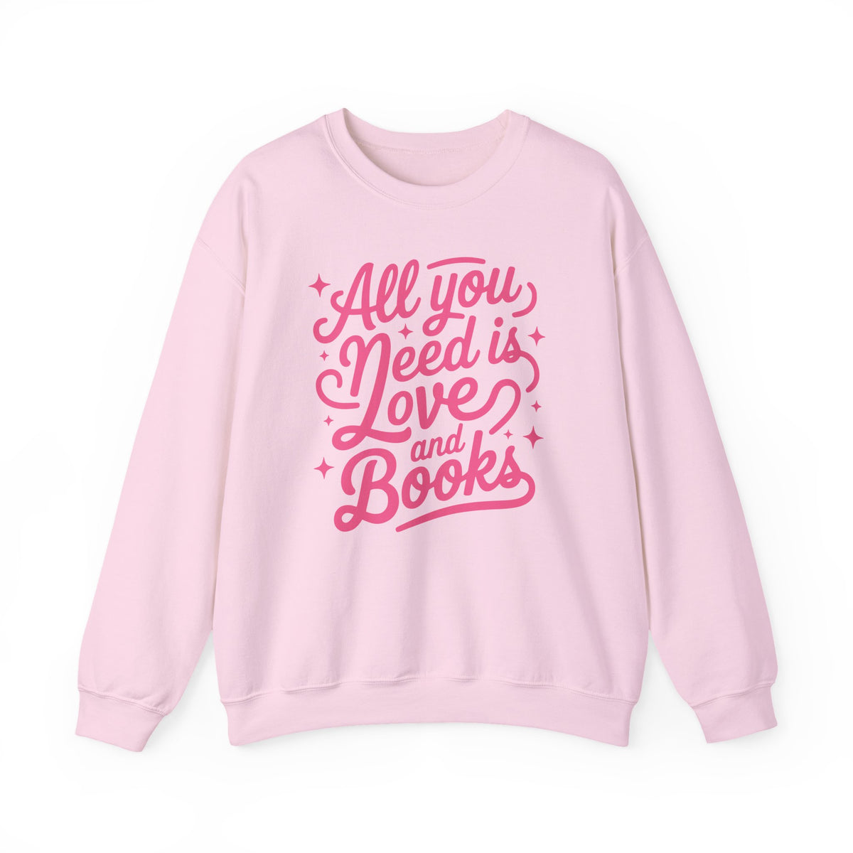All You Need is Love & Books Valentine's Day Women's Heavy Blend Cozy Crewneck Sweatshirt - Sydney So Sweet