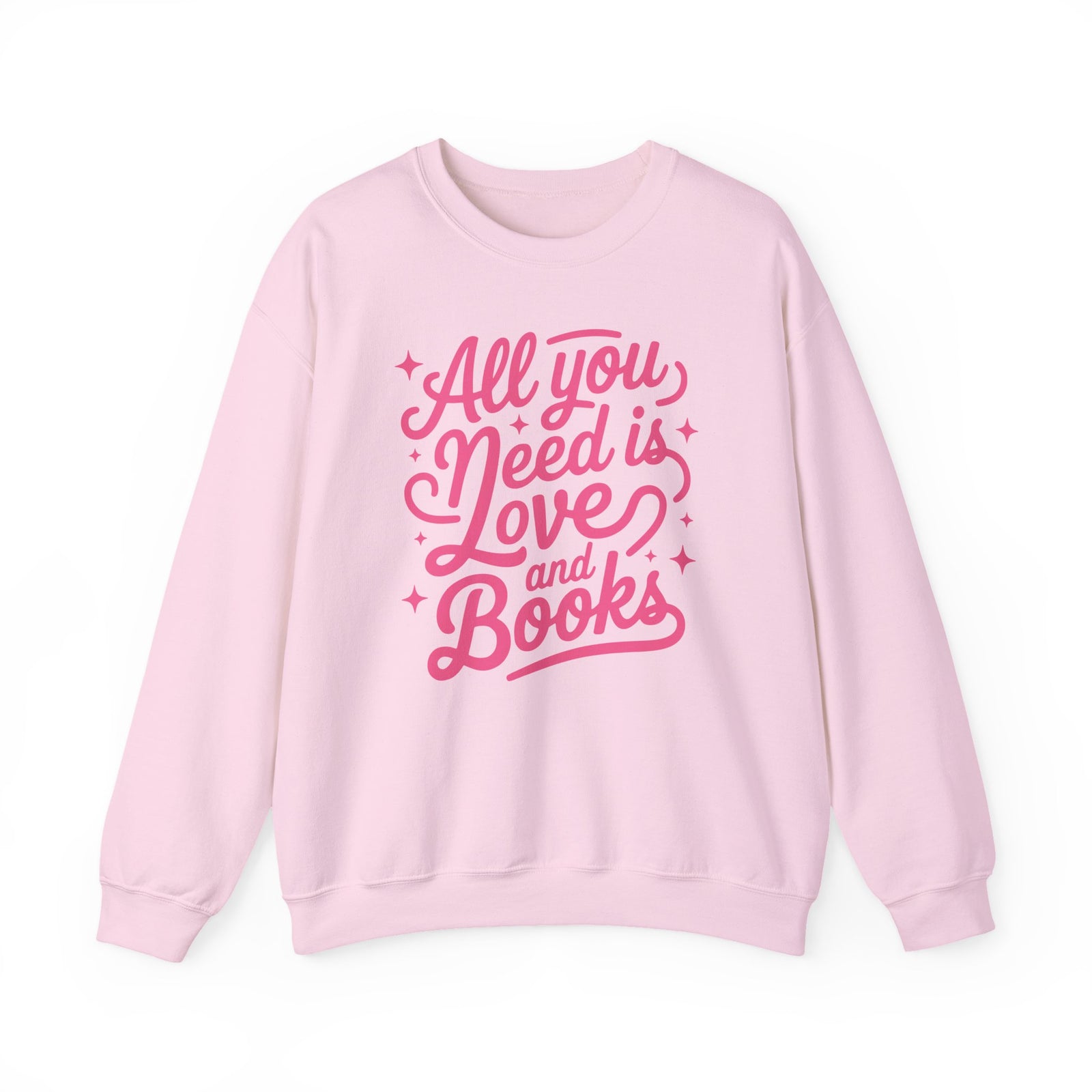 All You Need is Love & Books Valentine's Day Women's Heavy Blend Cozy Crewneck Sweatshirt - Sydney So Sweet