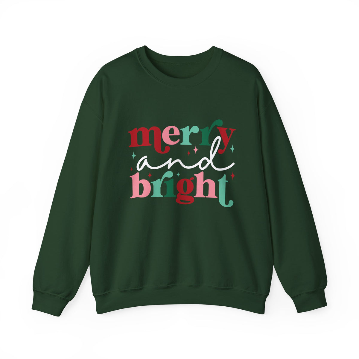 Merry & Bright Christmas Crewneck Women's Sweatshirt