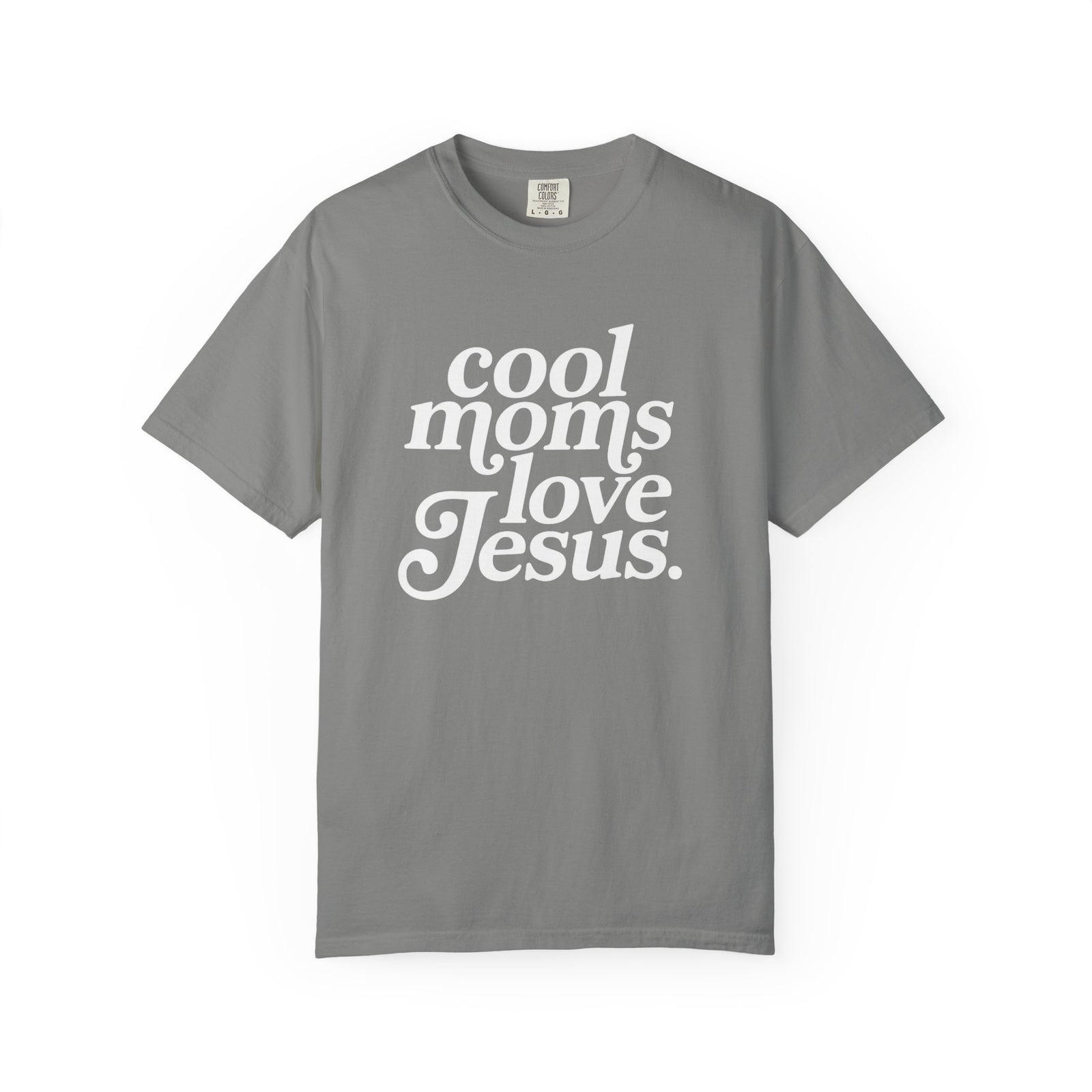 Cool Moms Love Jesus Graphic T-Shirt Christian Mom Graphic Tee