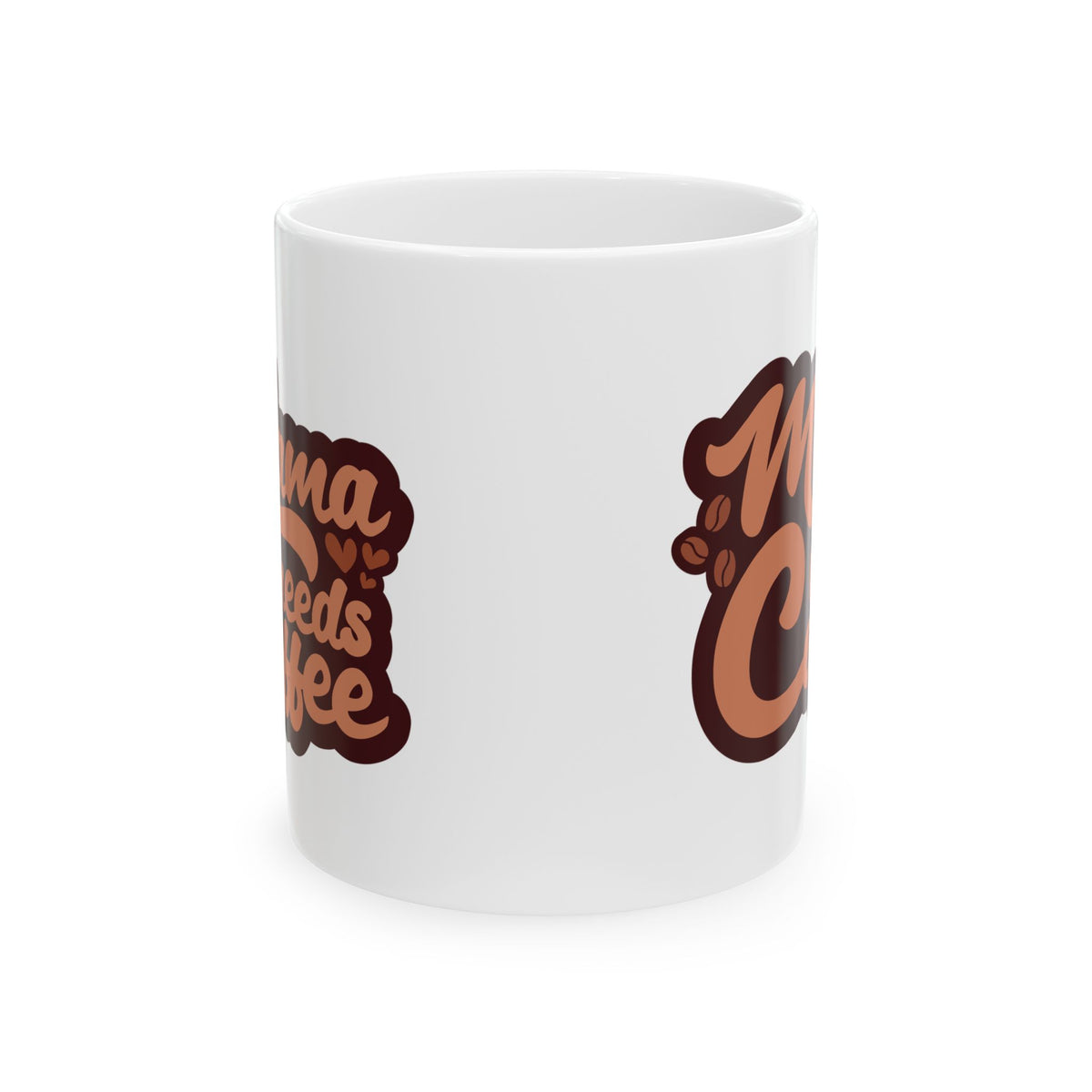 Mama Needs Coffee Cute Ceramic Mug Coffee Cup (11oz & 15oz)
