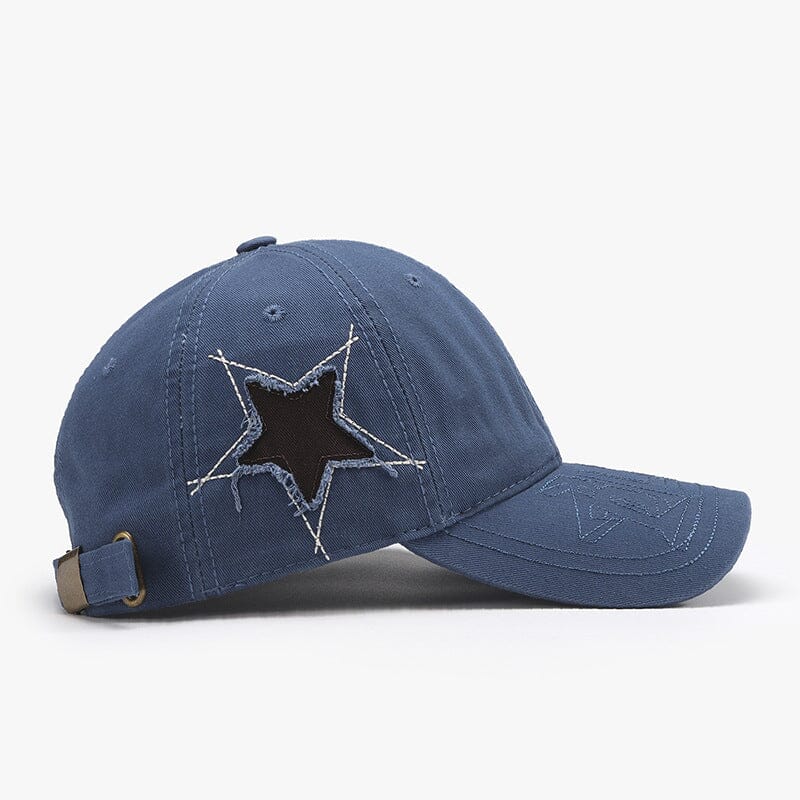 Adjustable Star Raw Hem Cap - Sydney So Sweet