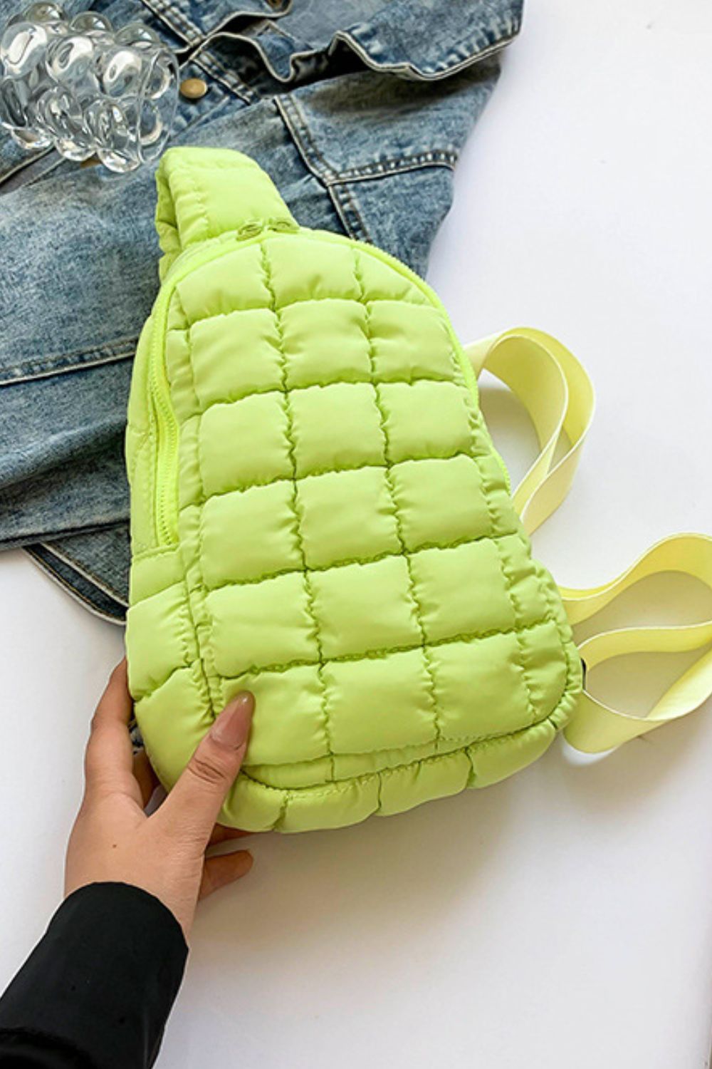 Quilted Nylon Crossbody  Bag - Sydney So Sweet