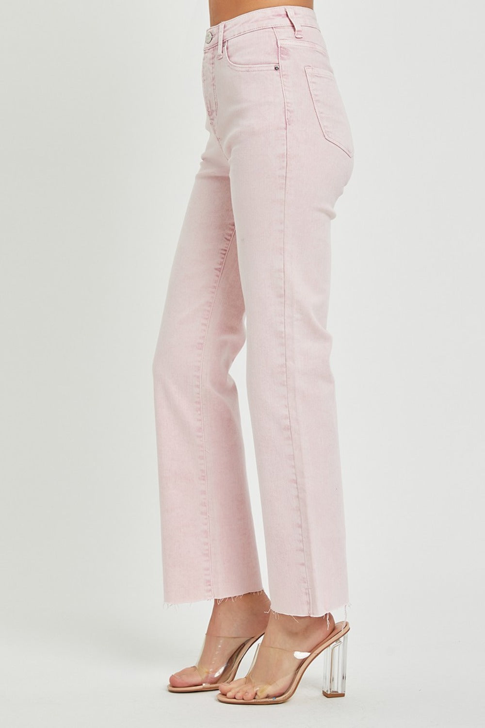 RISEN Full Size High Rise Tummy Control Straight Jeans - Sydney So Sweet