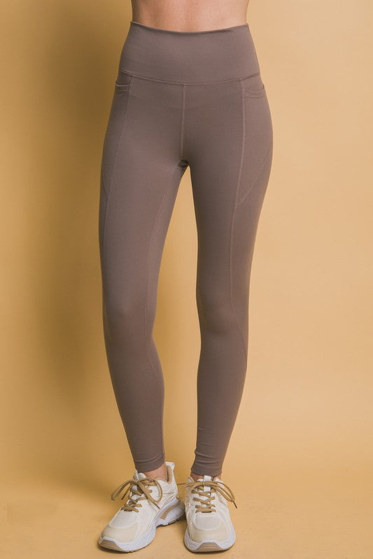 Love Tree High Waist Leggings with Side Pockets - Sydney So Sweet