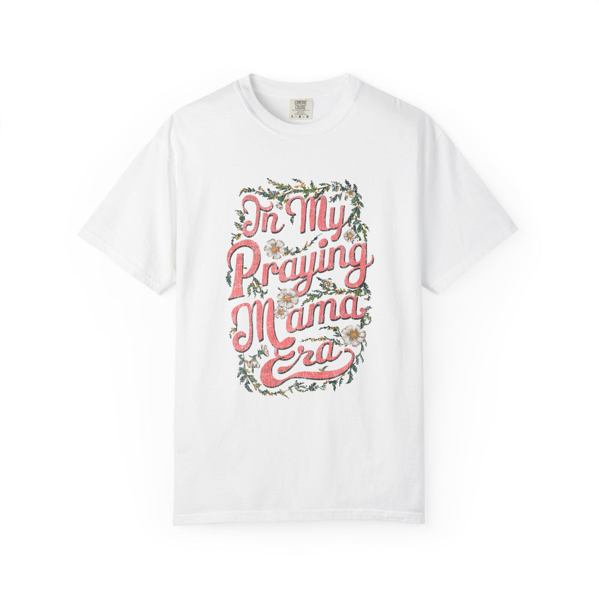 In My Praying Mama Era Praying Mom T-Shirt Floral Graphic Tee
