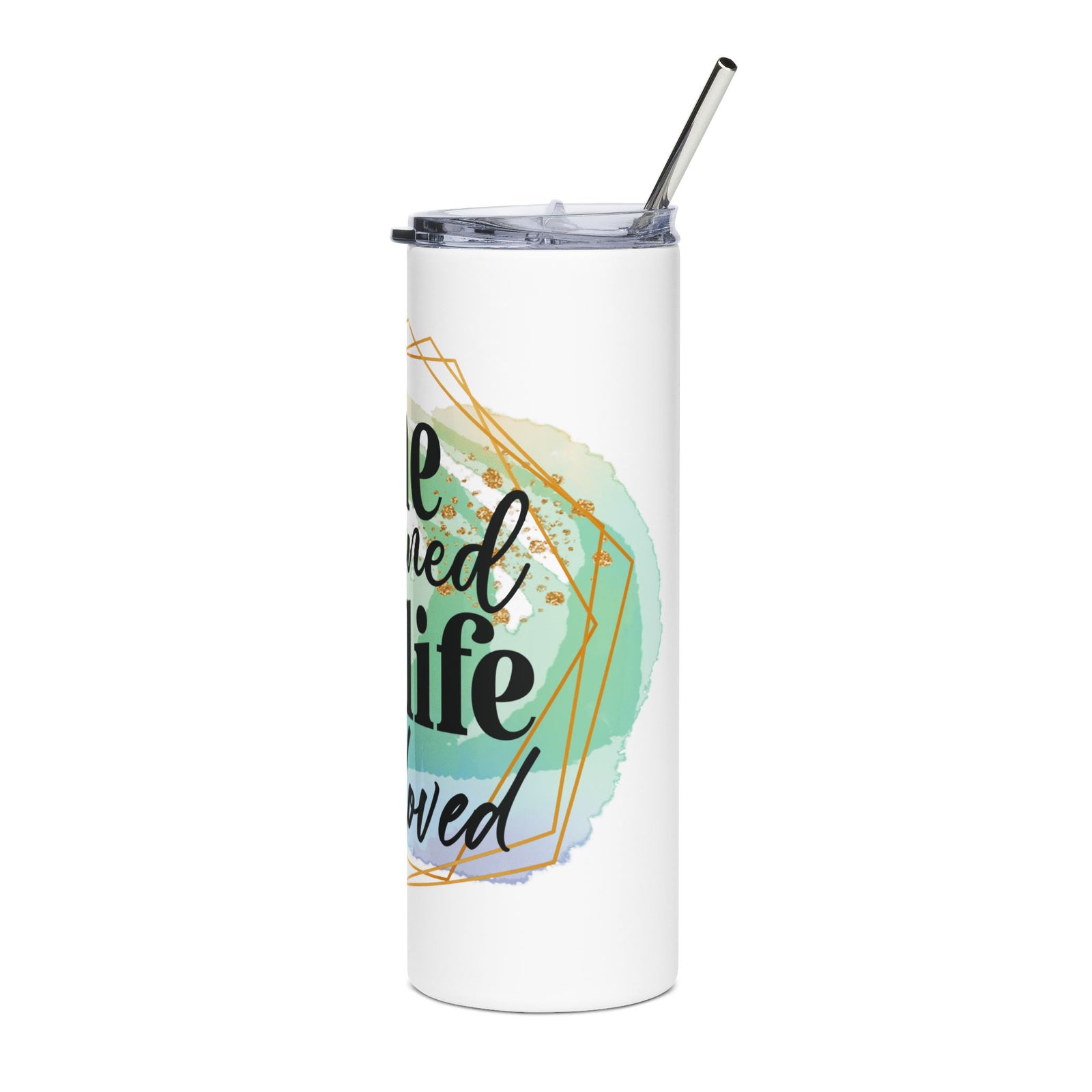She Designed the Life She Loved 20oz Stainless Tumbler Insulated Inspirational Travel Cup - Sydney So Sweet