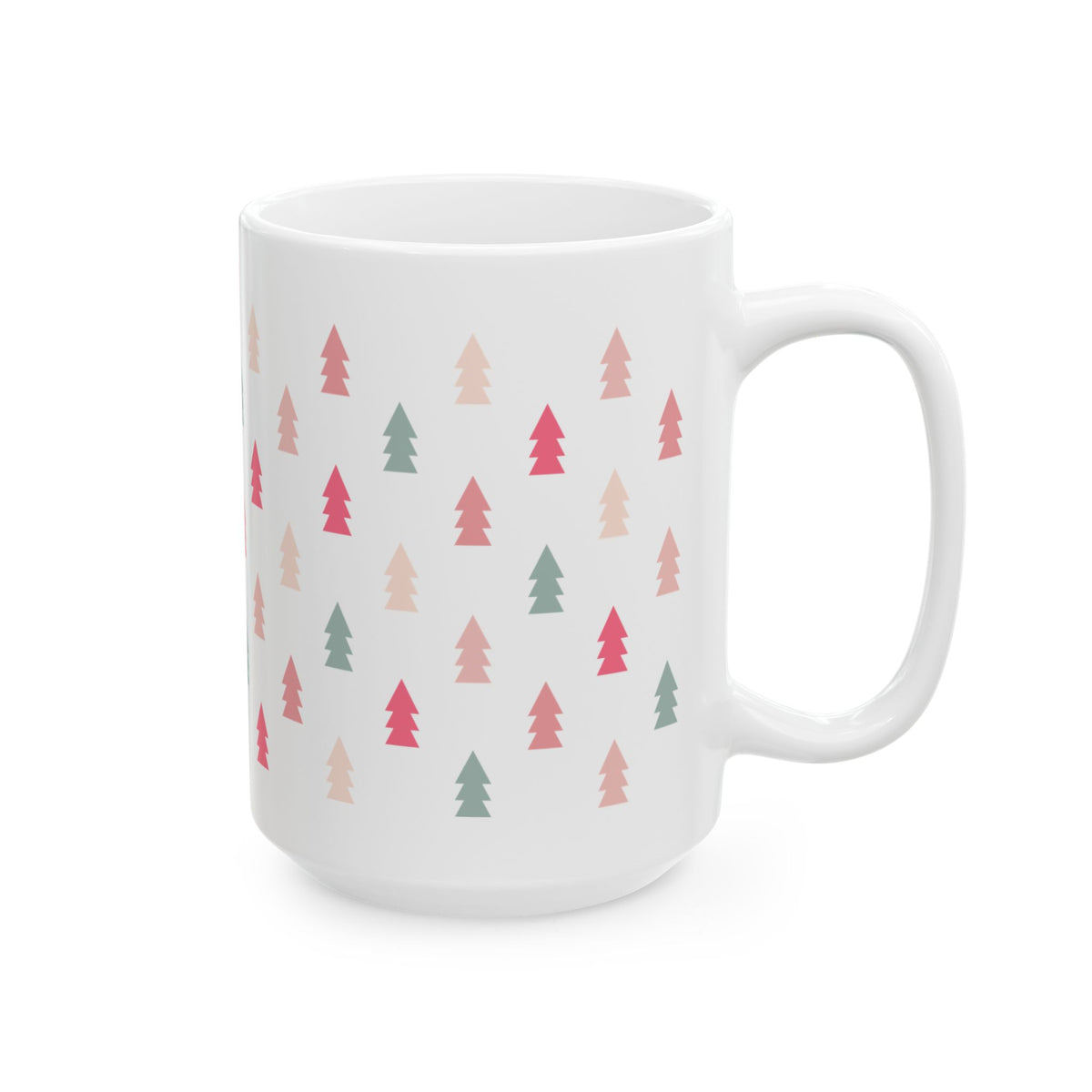 Mini Christmas Trees Ceramic Mug Coffee Cup (11oz & 15oz)