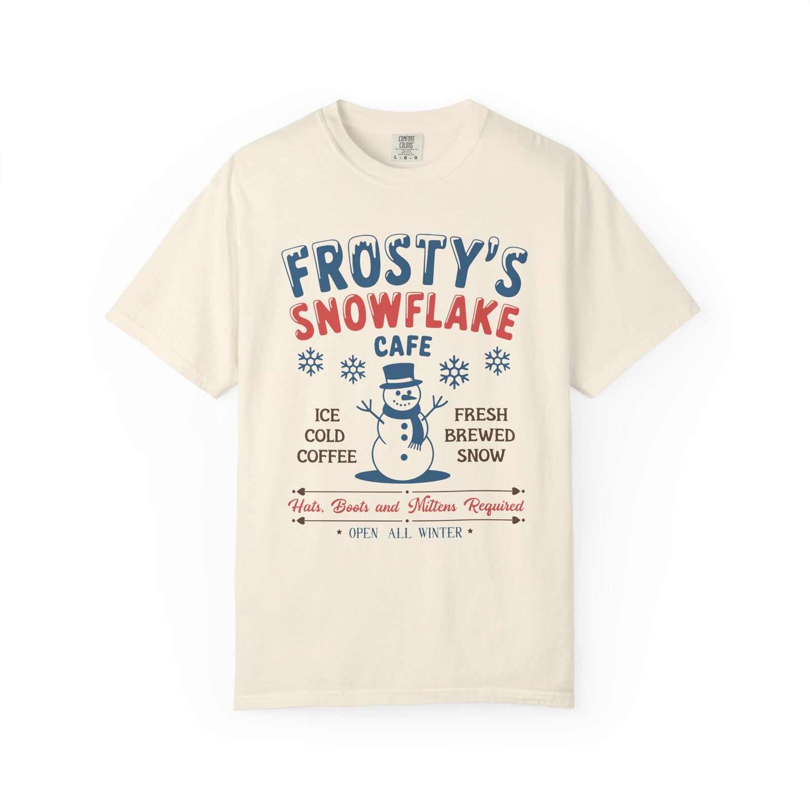 Frosty’s Snowflake Cafe Holiday Tee Vintage Charm Unisex Christmas T-Shirt - Sydney So Sweet
