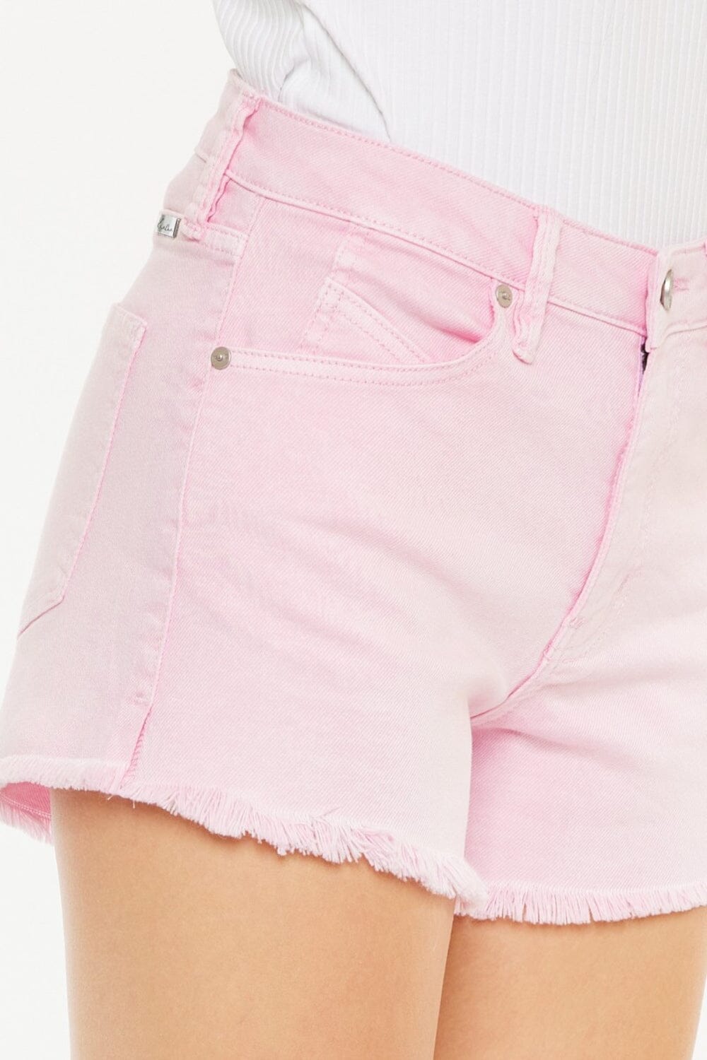 Kancan Raw Hem High Waist Denim Shorts - Sydney So Sweet