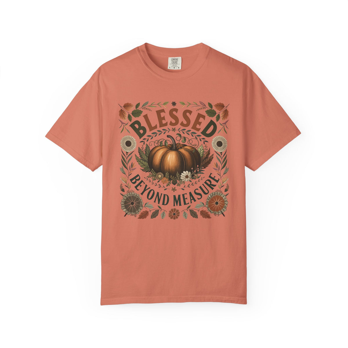 Blessed Beyond Measure Fall Pumpkin T-Shirt Graphic Tee