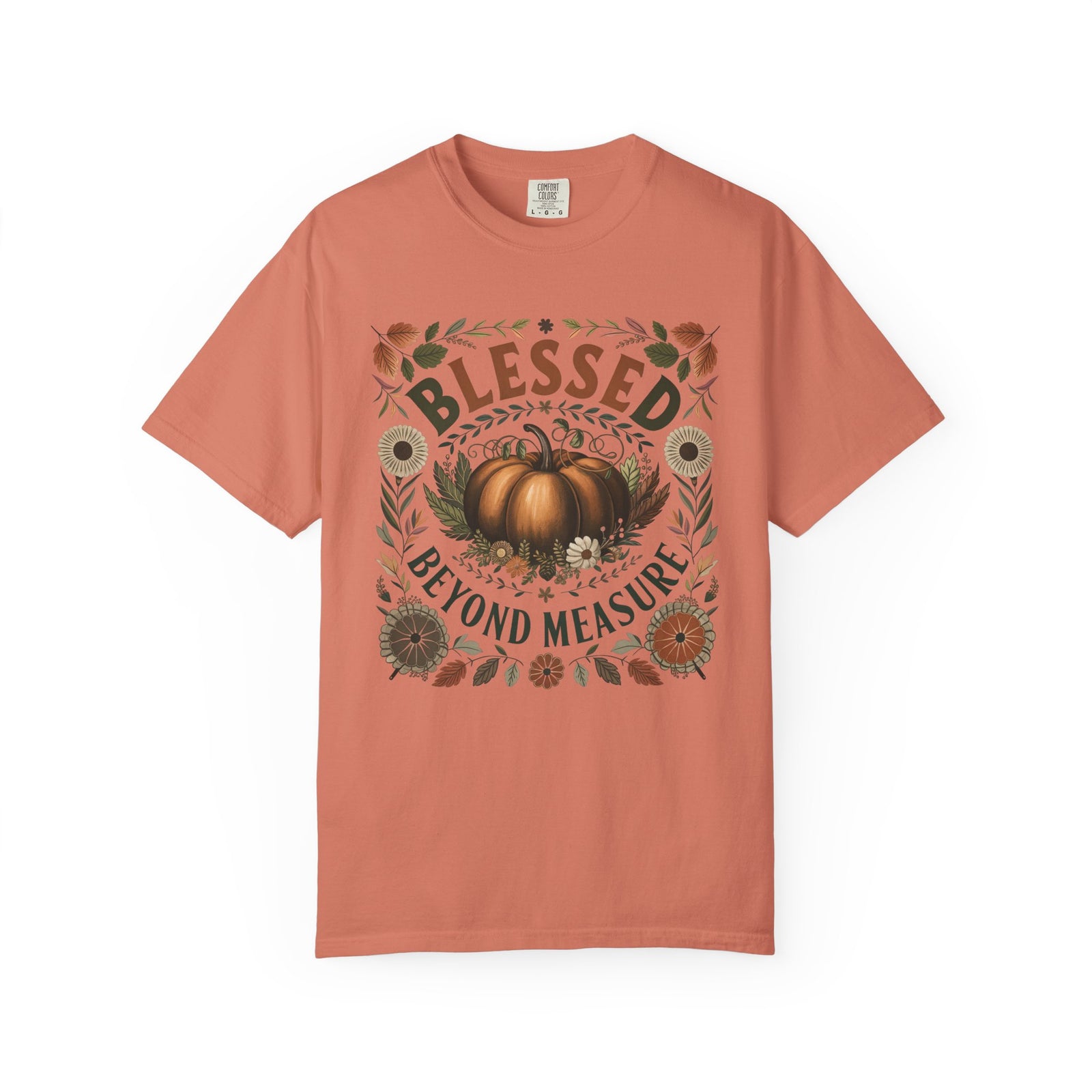 Blessed Beyond Measure Fall Pumpkin T-Shirt Graphic Tee