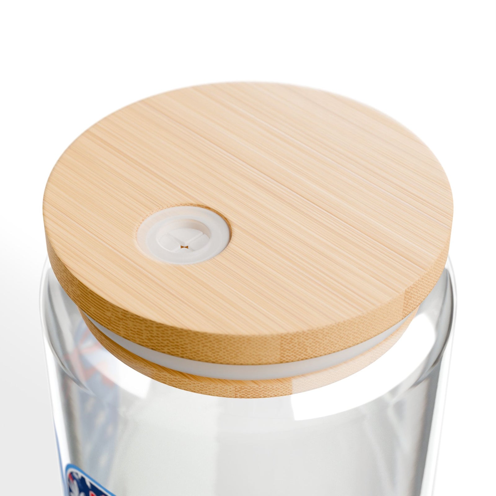 Patriotic USA Sipper Glass 16oz Reusable Drink Jar with Lid & Straw