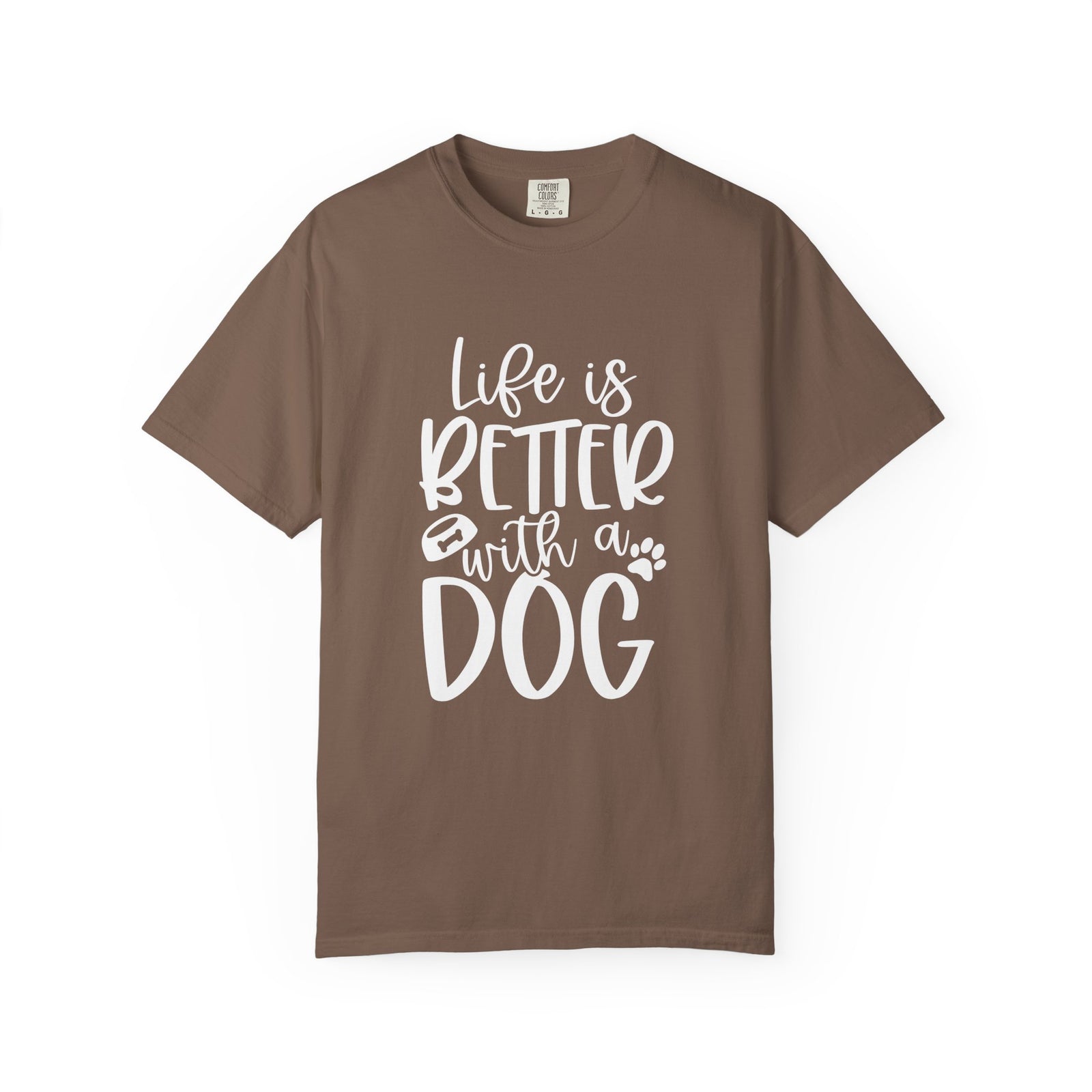 Life is Better with a Dog T-Shirt Cute Dog Mom Graphic Tee