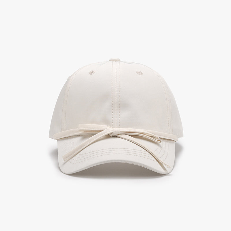 Tied Bow Cotton Baseball Cap - Sydney So Sweet