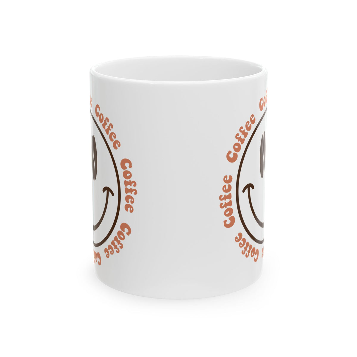 Coffee Coffee Smile Cute Ceramic Mug Coffee Cup (11oz & 15oz)