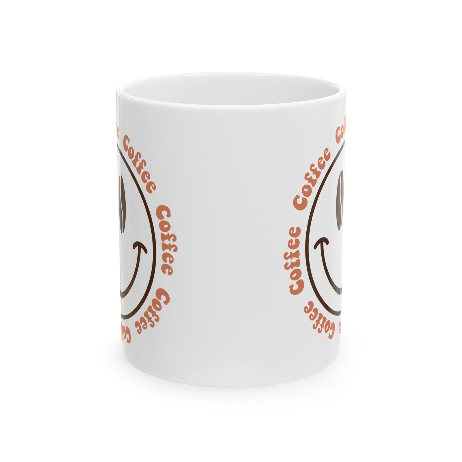 Coffee Coffee Smile Cute Ceramic Mug Coffee Cup (11oz & 15oz)