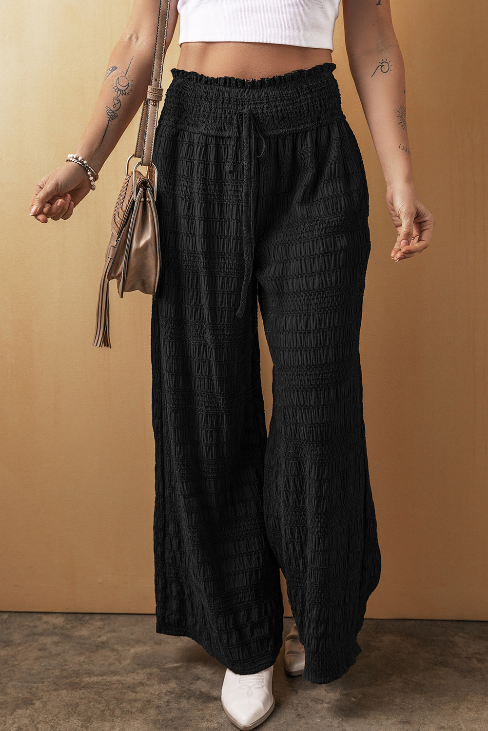 Women&#39;s Tied Wide Leg Pants - Sydney So Sweet