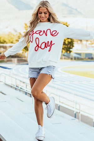 Round Neck Long Sleeve Sweatshirt - Sydney So Sweet