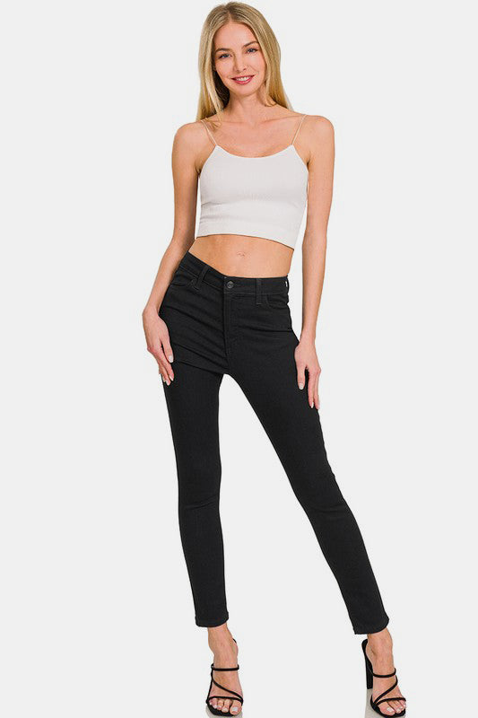 Zenana High Rise Skinny Jeans with Pockets - Sydney So Sweet