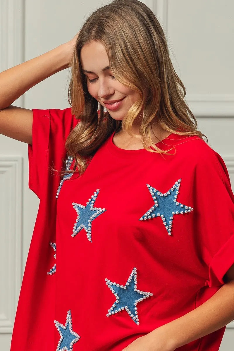 BiBi Fourth Of July Terry T-Shirt - Sydney So Sweet