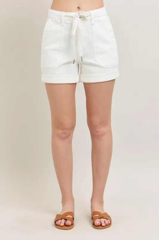 Judy Blue High Waist Cuff Denim Shorts - Sydney So Sweet