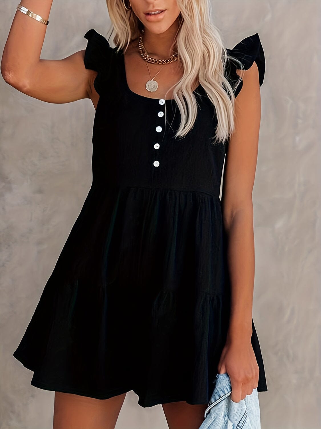 Full Size Ruffled Scoop Neck Sleeveless Romper - Sydney So Sweet