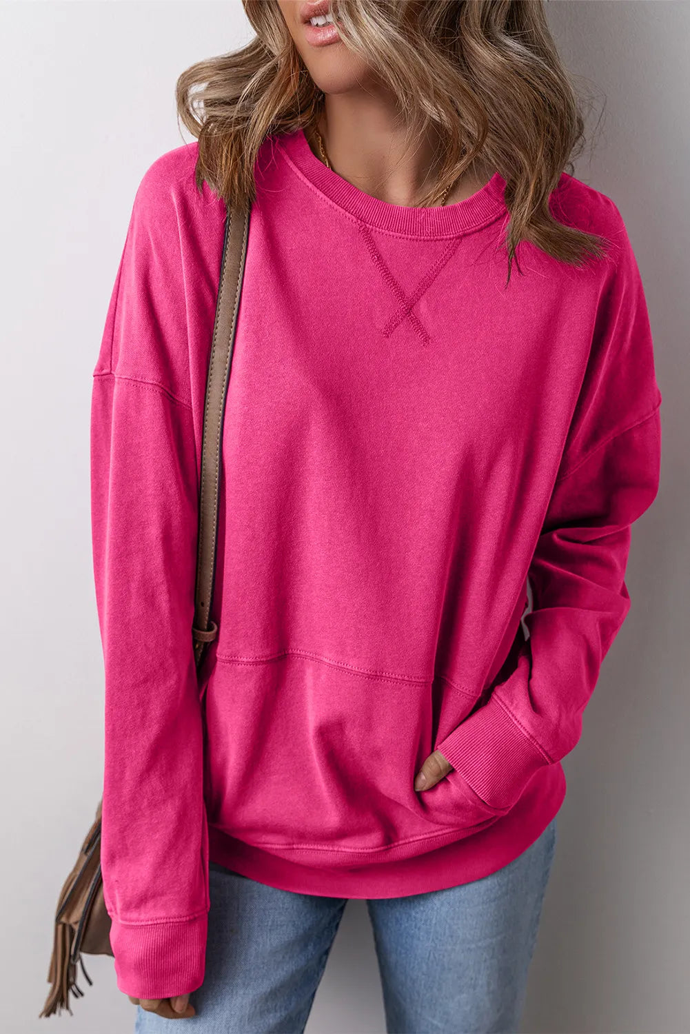 Round Neck Long Sleeve Sweatshirt - Sydney So Sweet