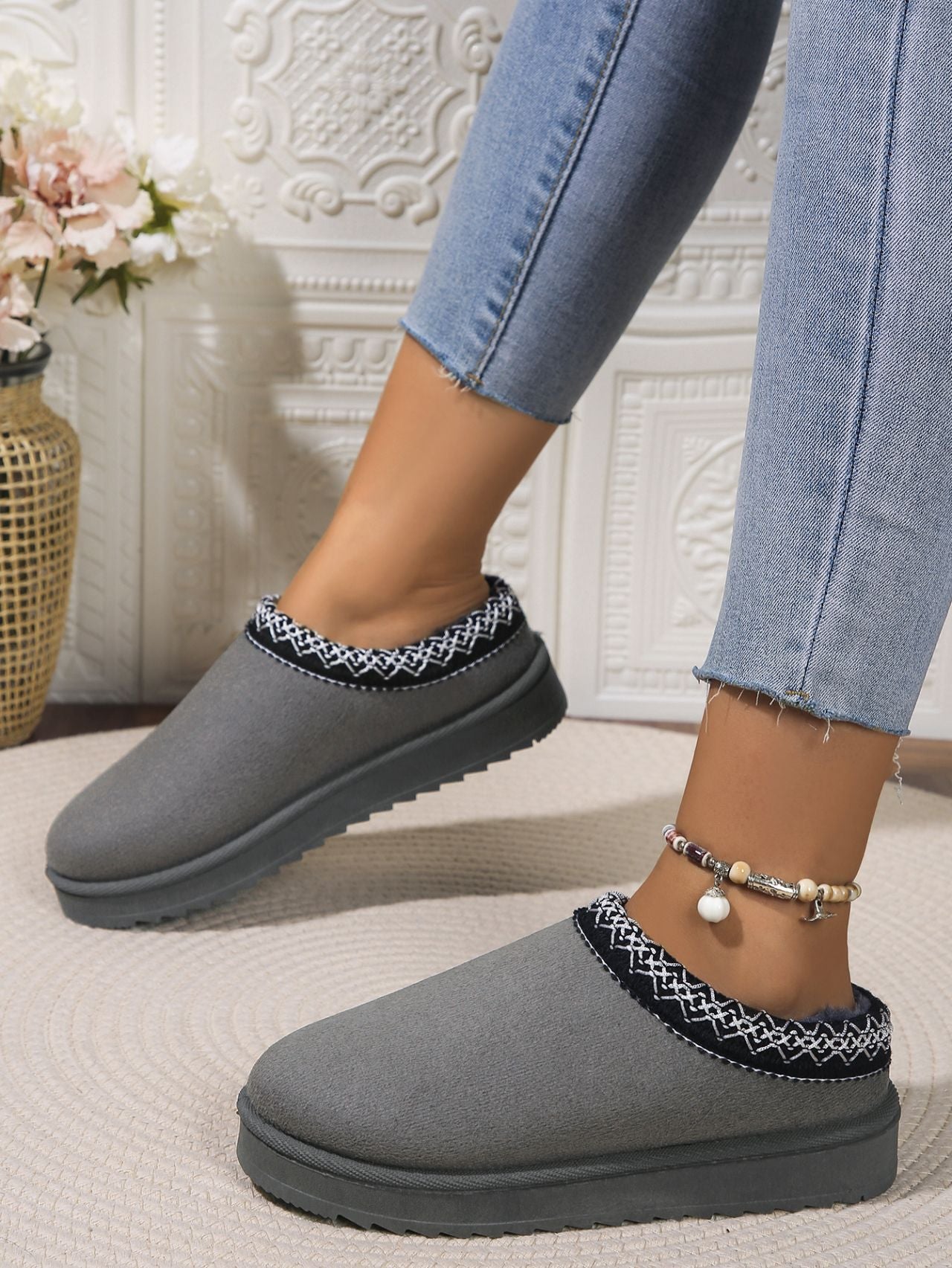 Round Toe Platform Slippers - Sydney So Sweet