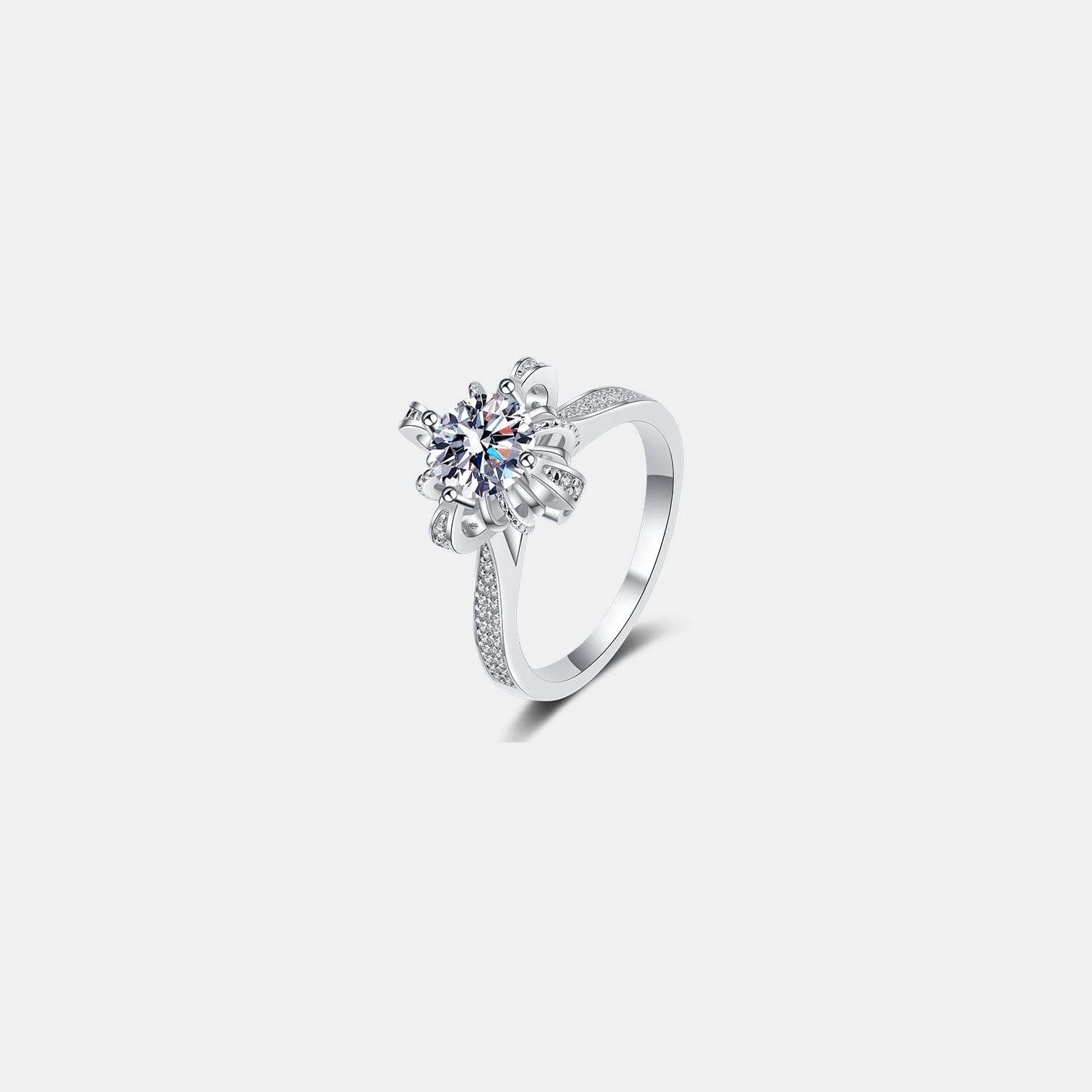 1 Carat Moissanite 925 Sterling Silver Ring - Sydney So Sweet