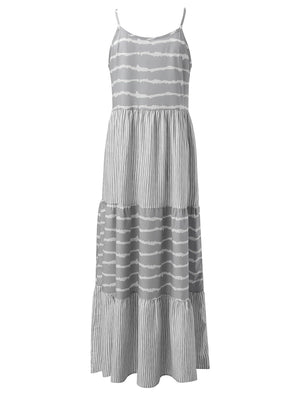 Tiered Striped Sleeveless Cami Dress - Sydney So Sweet