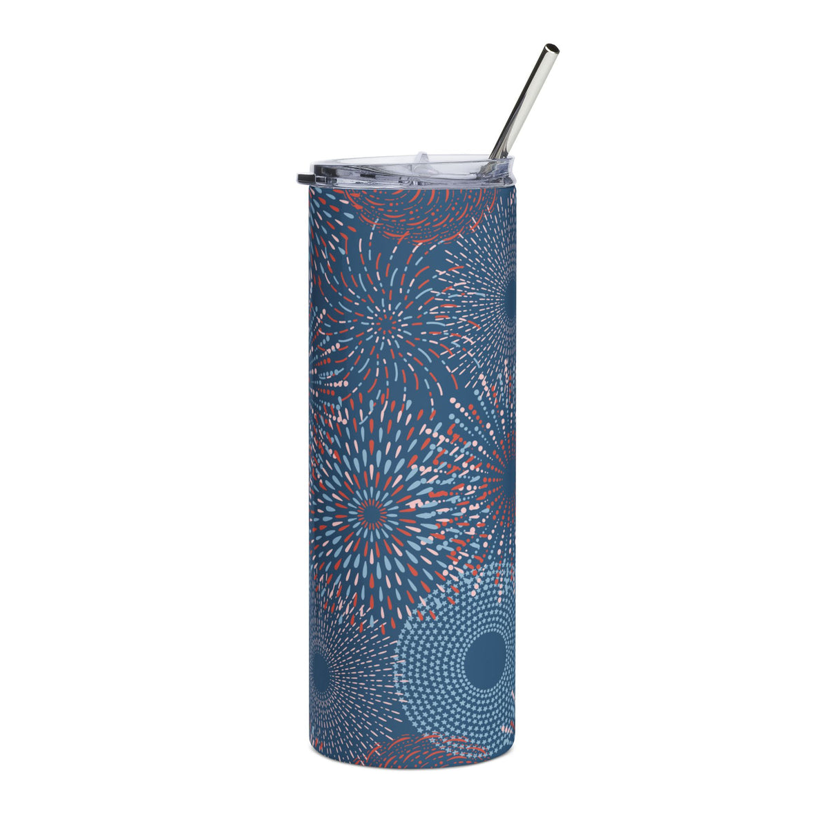 Midnight Fireworks 20oz Patriotic Stainless Steel Tumbler Insulated Travel Cup