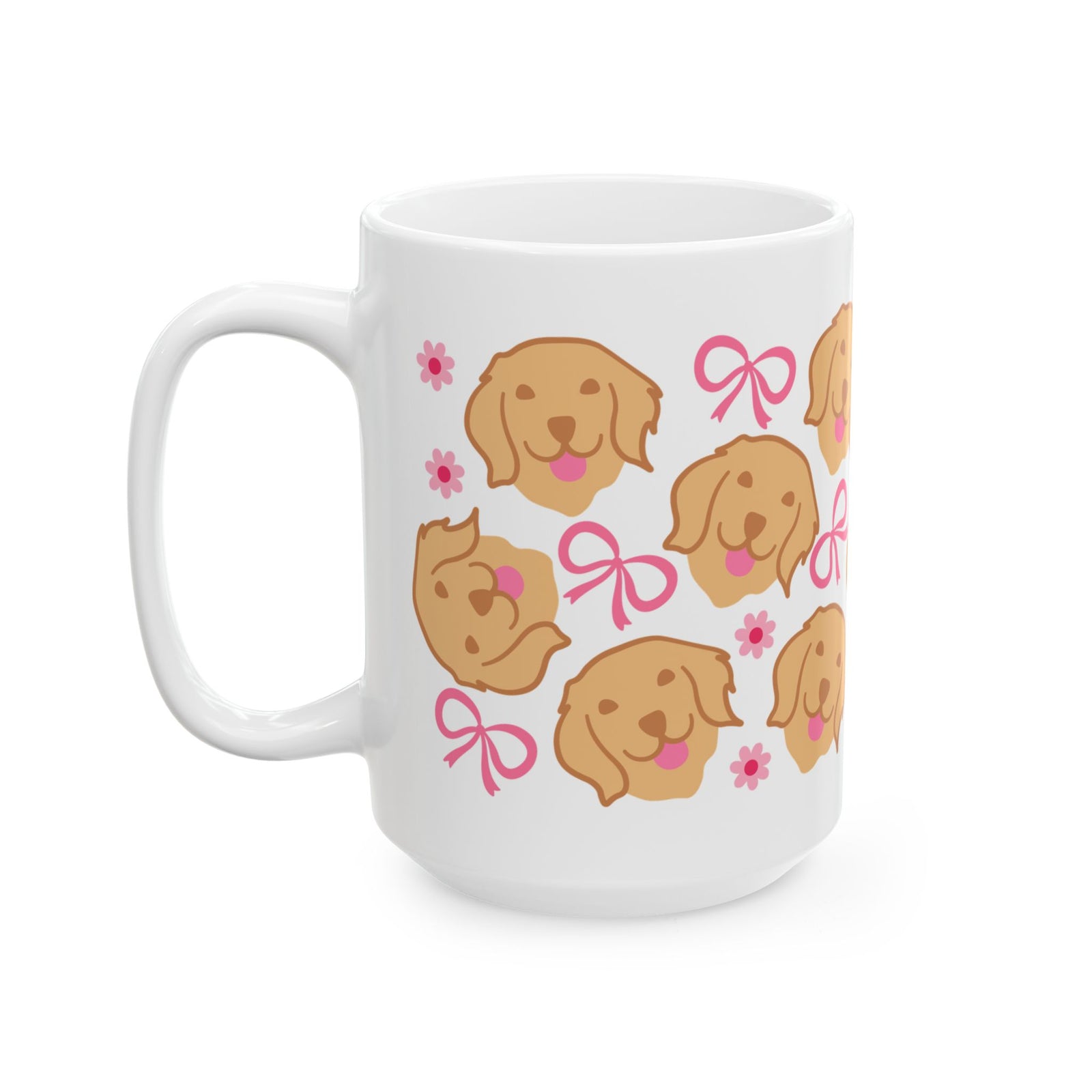 Bows & Dogs Cute Mug Coffee Cup (11oz & 15oz) - Sydney So Sweet