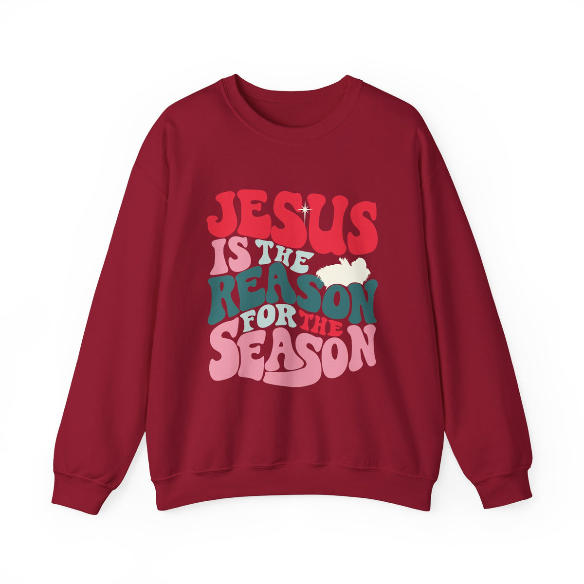 Jesus is the Reason Christmas Season Crewneck Unisex Sweatshirt