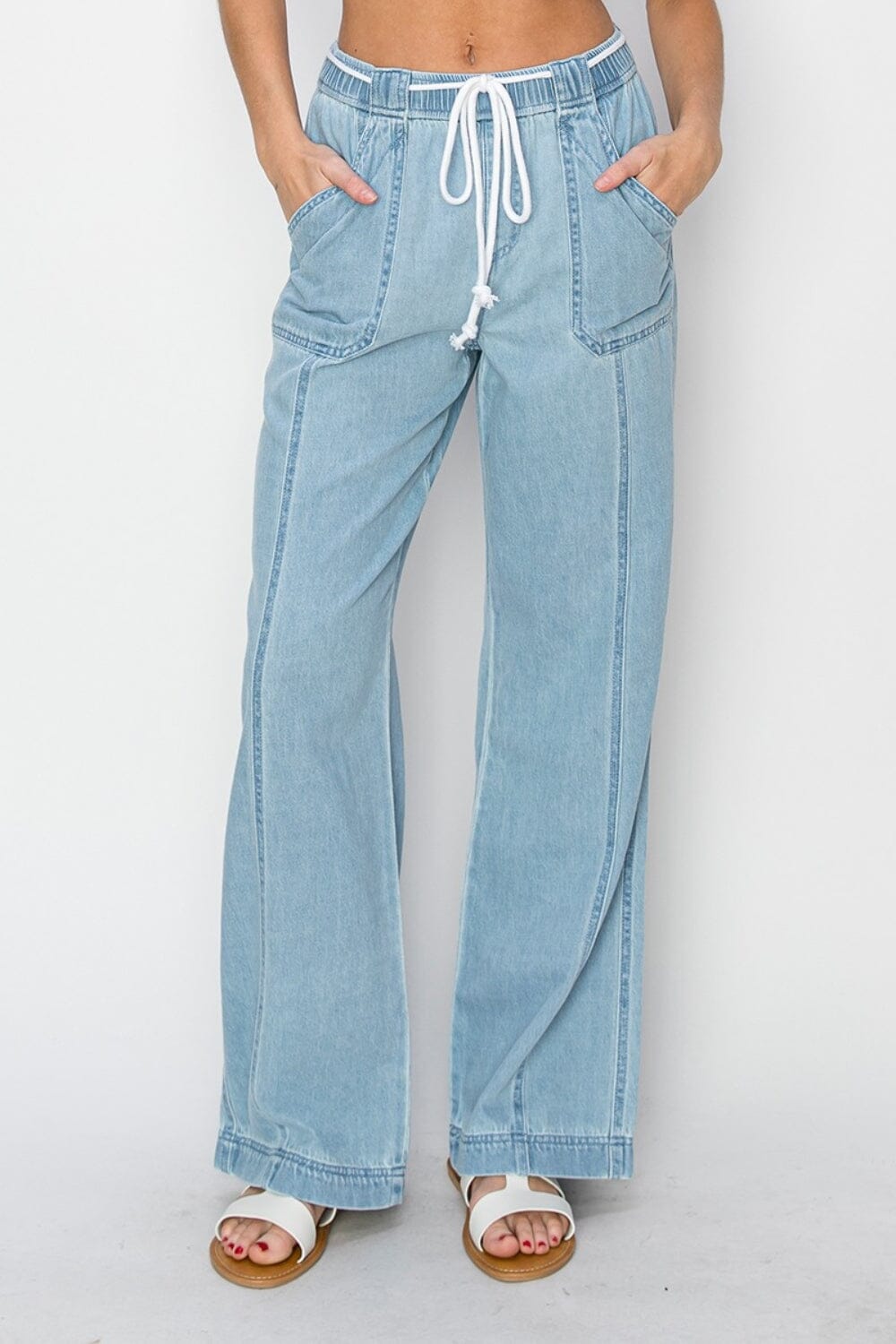 RISEN High Rise Straight Jeans - Sydney So Sweet