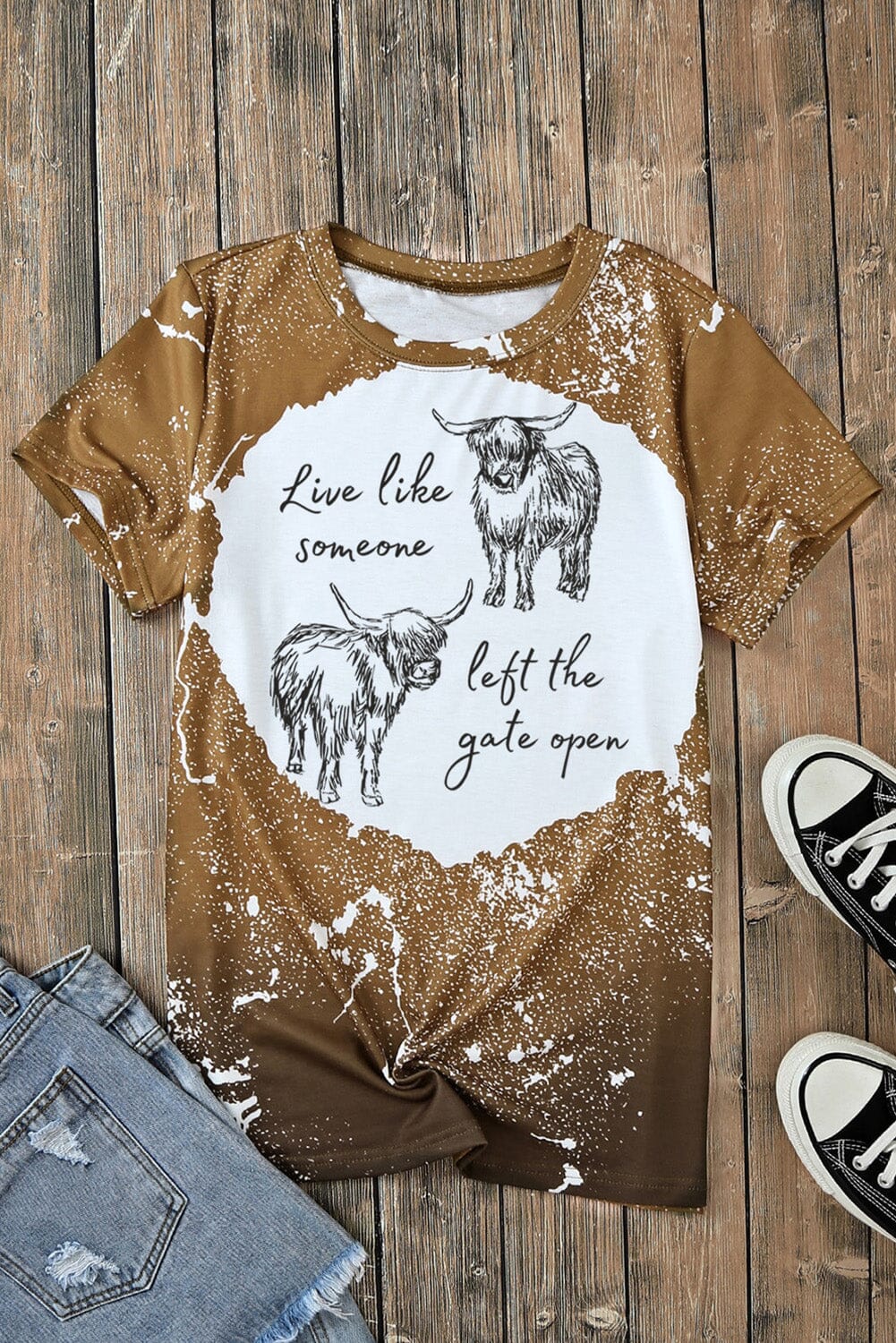 Live Like Someone Left the Gate Open Short Sleeve T-Shirt - Sydney So Sweet