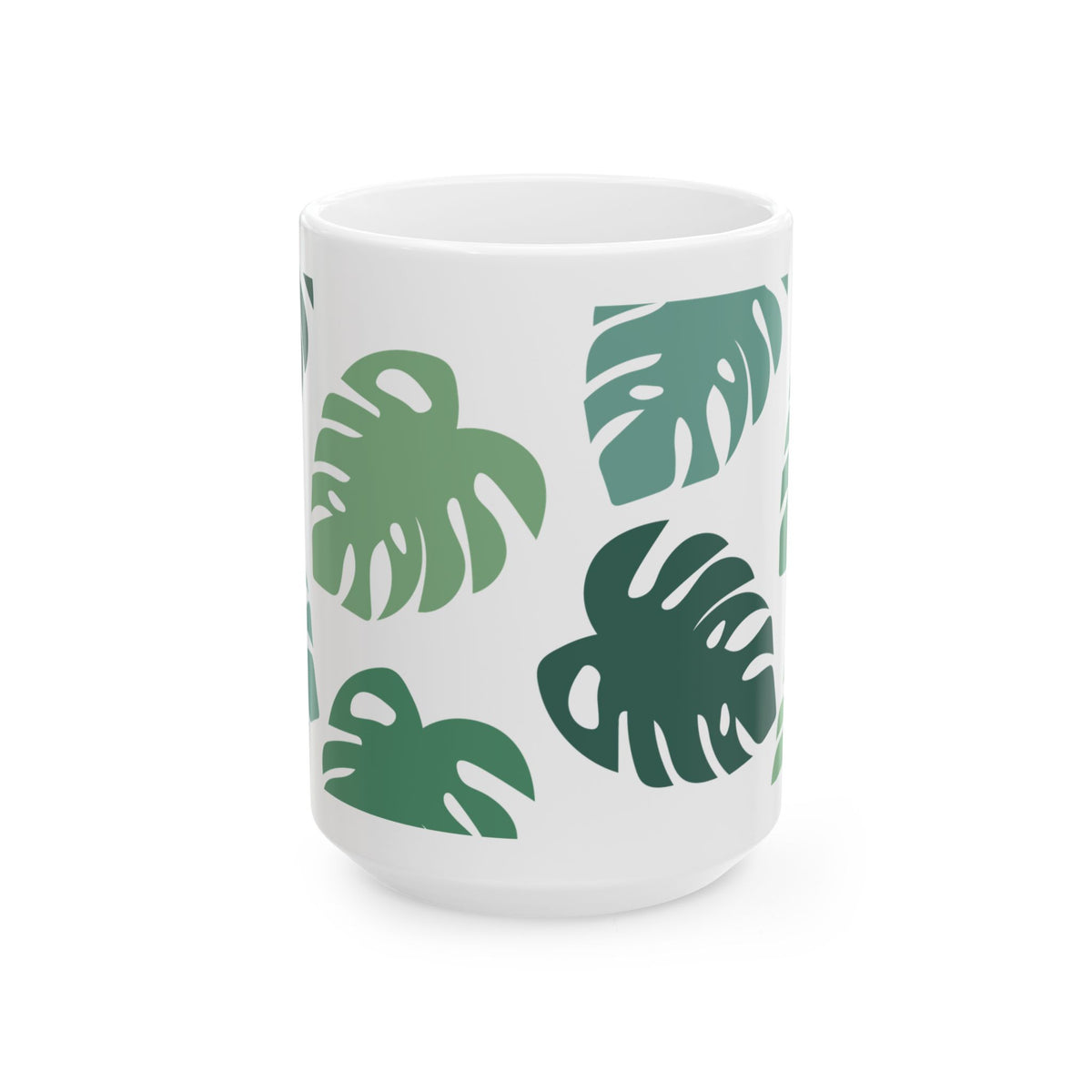 Monstera Leaf Cute Ceramic Mug Coffee Cup (11oz & 15oz)
