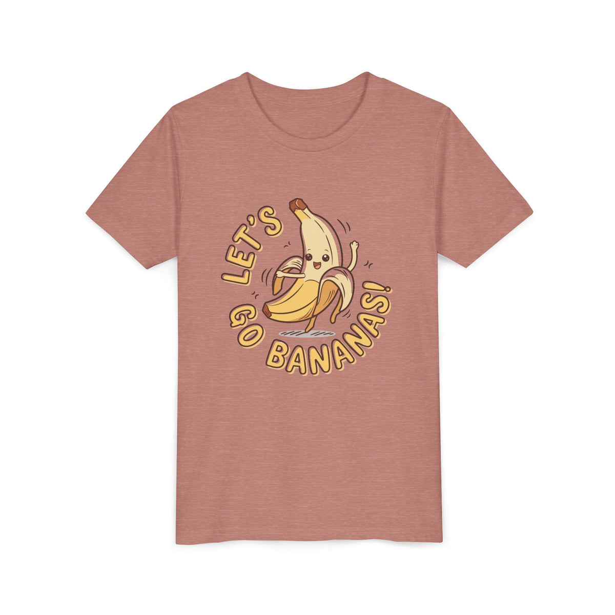 Lets Go Bananas Kids T-Shirt Cute Dancing Kawaii Banana Graphic Tee