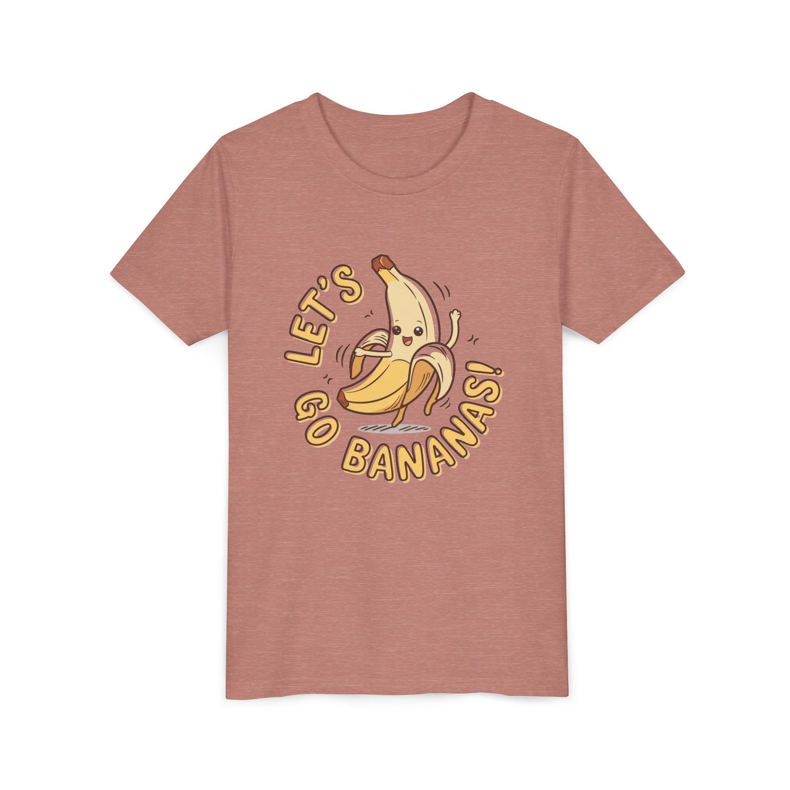 Lets Go Bananas Kids T-Shirt Cute Dancing Kawaii Banana Graphic Tee