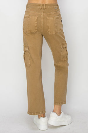 Risen Full Size High Rise Cargo Jeans - Sydney So Sweet