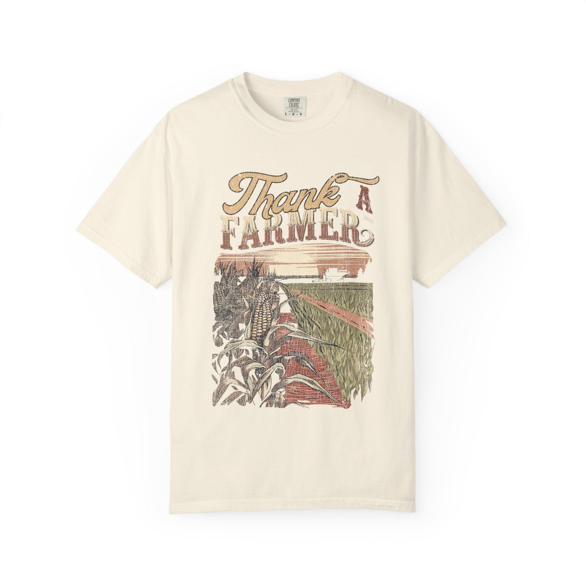 Thank a Farmer T-Shirt Rustic Harvest Vintage Tee