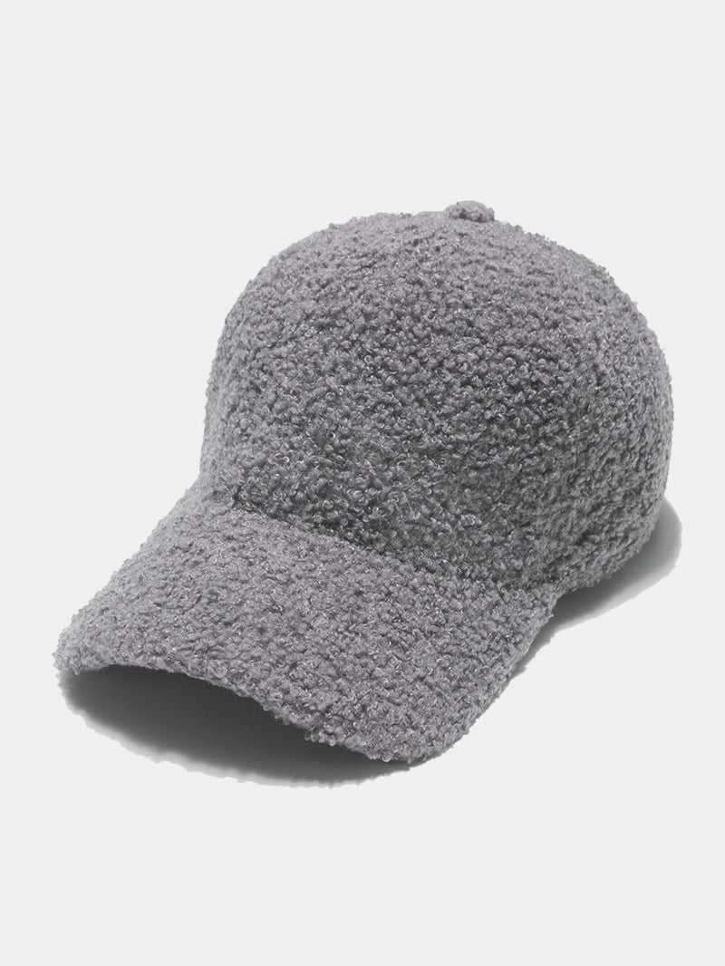 Sherpa Solid Color Baseball Cap - Sydney So Sweet