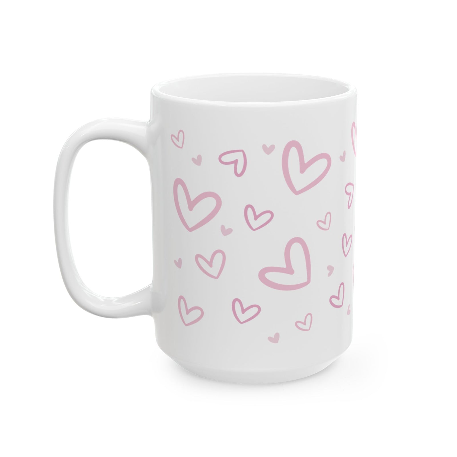 Heart Confetti Mug — Cute Valentine’s Day Coffee Cup (11oz & 15oz)