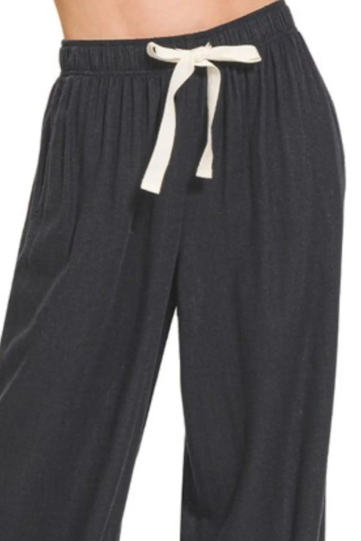 Zenana Linen Drawstring Pants - Sydney So Sweet
