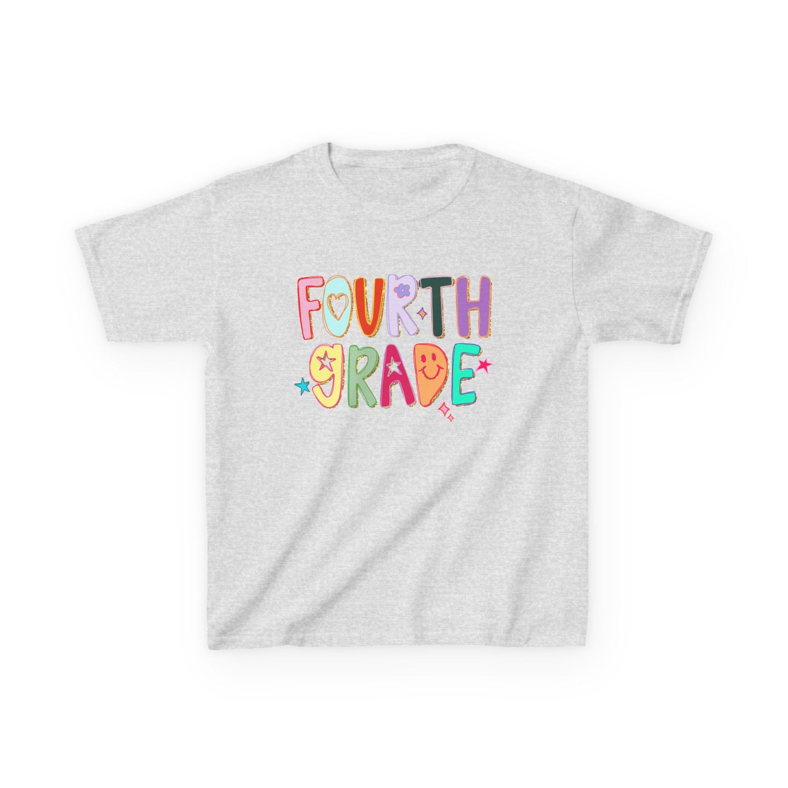 Fourth Grade Kids T-Shirt Cute & Colorful Back to School 4th Grade Tee